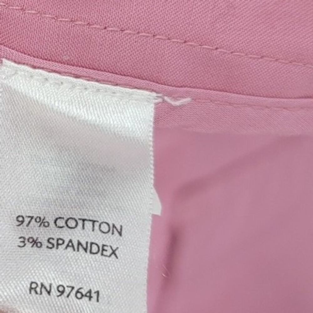 J.Jill Womens Jacket Size 10 Pink Button Front 3/4 Sleeve Cotton Blend - Picture 4 of 4